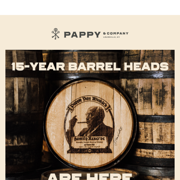 Pappy Van Winkle Barrel Heads