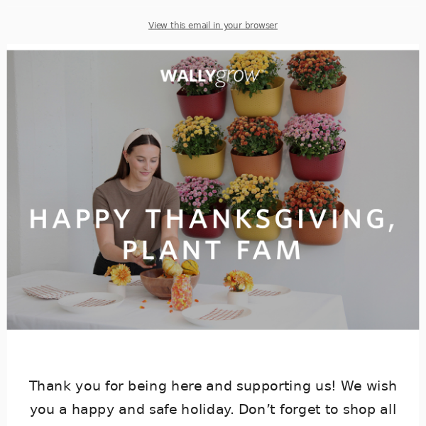 Happy Thanksgiving, plant fam!