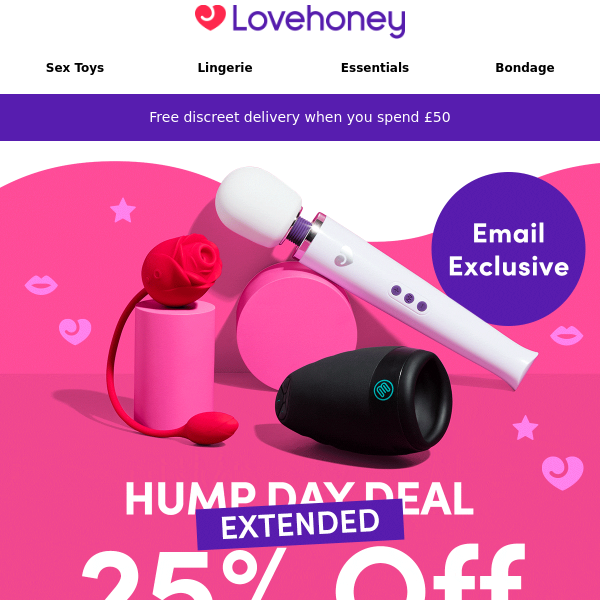 Email Exclusive offer EXTENDED 🥳 - Love Honey