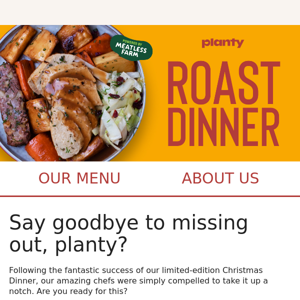 The Roast Dinner You Won't Forget – Out Now!