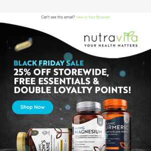 25% Off + Double Loyalty Points - What A Deal! 🌱💪