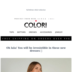 Be chic with the new Colori dresses 👗