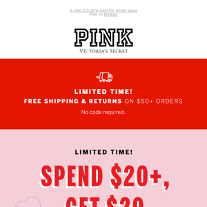 Shop $35 Logo Shop, earn a $20 reward