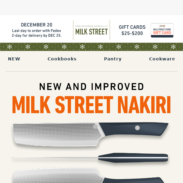 Milk Street Nakiri Kitchen Knife | Milk Street Store