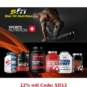 🔥 12% Code: SD12 🔥 Fitness SUPPS - profitiere heute!