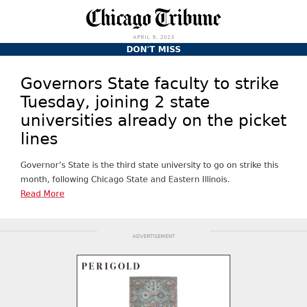 Governors State faculty to strike Tuesday