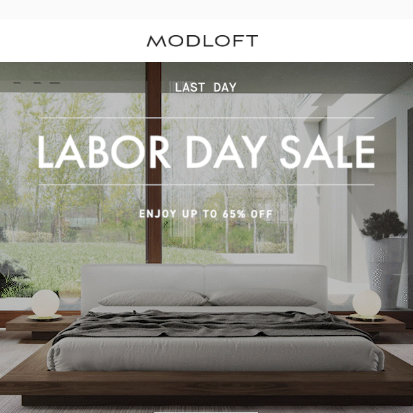 Last chance to Celebrate Labor Day with Modloft!
