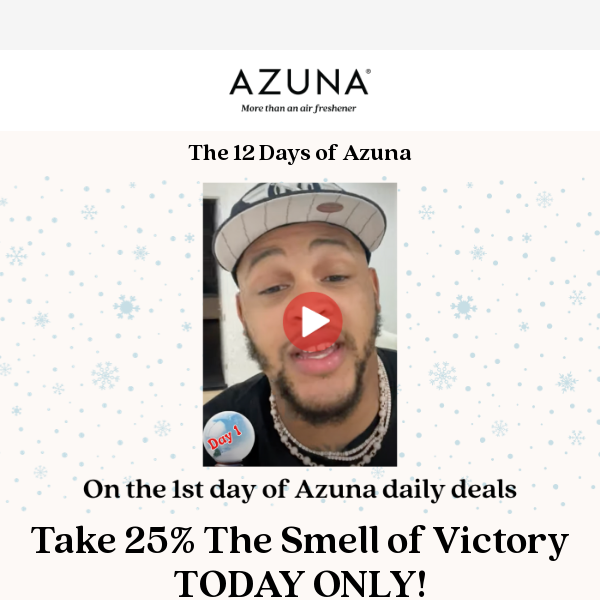 12 Days of Deals start NOW! 25% off. 🎶