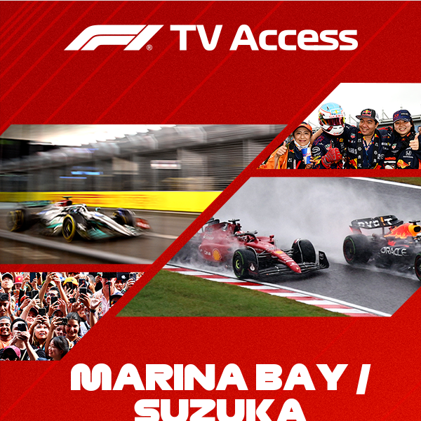 F1 TV Access: Back-to-back. Don’t miss a moment.
