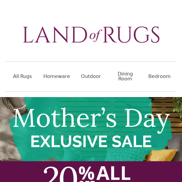 Land of Rugs UK, Mothers Day Exclusive Sale 🌼