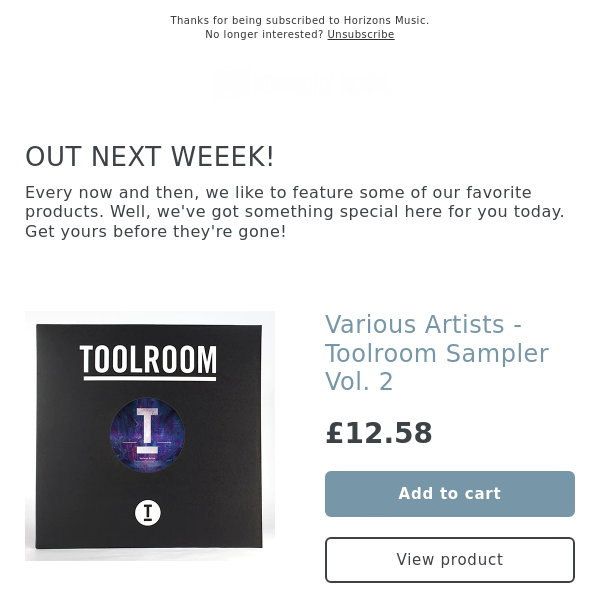 OUT NEXT WEEK! MARK KNIGHT / LEFTWING AND MORE! Toolroom Sampler Vol. 2