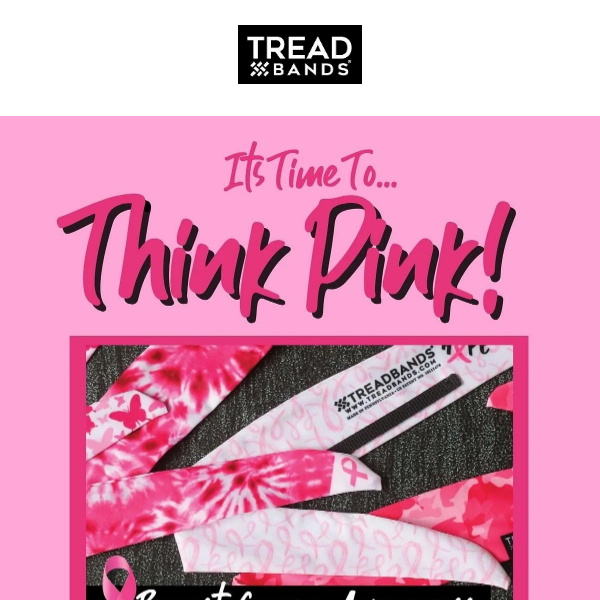 Pink TreadBands $14 for October!