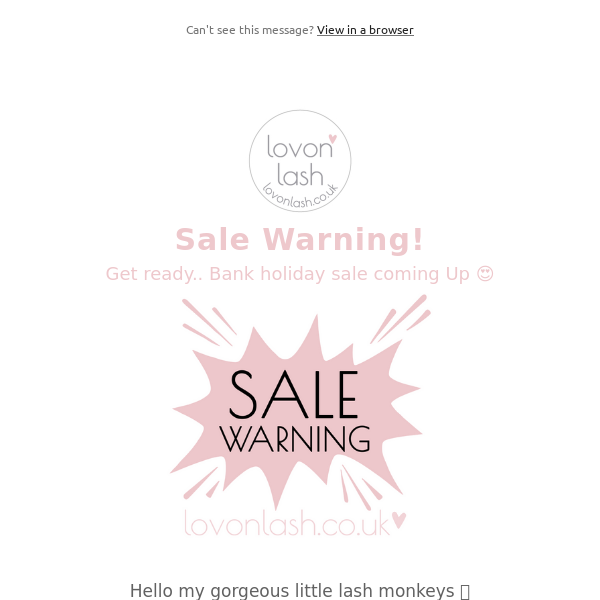 Hey heres your SALE warning x