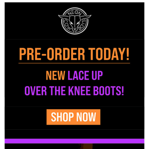 🟠 NEW Lace Up Over The Knee Boots! 🟠