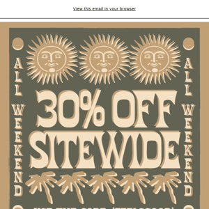 30% SITEWIDE