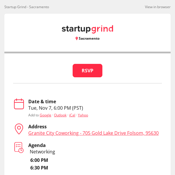 New Event: Sacramento - AI Meeting Up