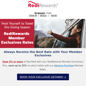 Red Roof, Your Member-Only November Savings Are Here