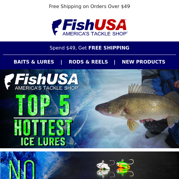 FishUSA's Top 5 Hottest Ice Lures