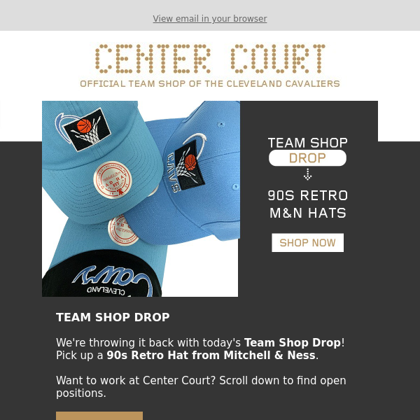 Center Court: the Cleveland Cavs Team Shop