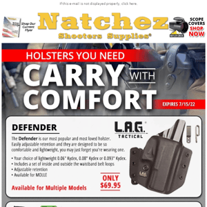 Carry With Comfort Holsters You Need