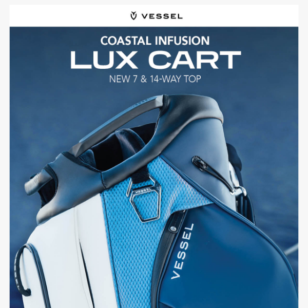 Vessel 2022 Lux Cart Bag 14-Way Top - Coast