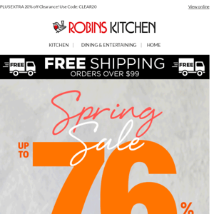 📣 SPRING SALE Now On: Up to 76% off!