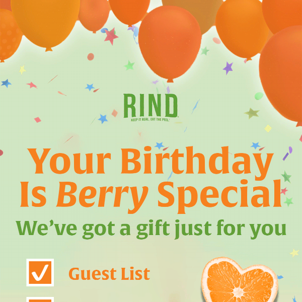 Celebrate with a Birthday Gift from RIND! 🎂🍓🥳