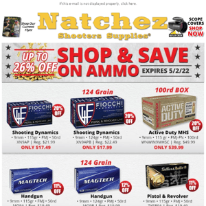 Shop & Save On Ammo