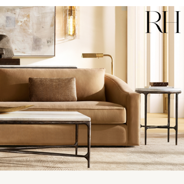Sculptural Silhouettes. The Thaddeus Collection & Crescent Sofa.