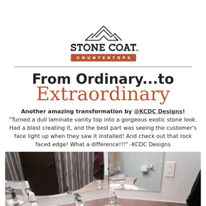 Ready to update those outdated laminate countertops?