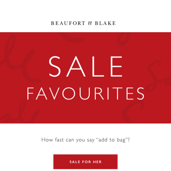Sale Favourites: ⭐ Our Top Picks