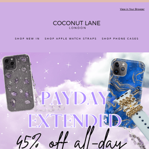 PAYDAY EXTENDED 👏👏👏 45% off all day! 💸