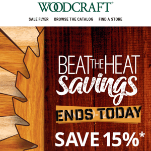 Final Chance to Beat the Heat & Save 15%