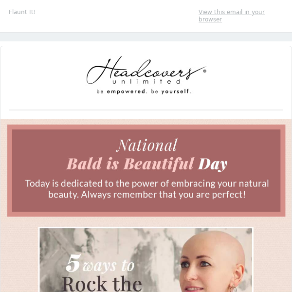 ❤️Celebrate National Bald is Beautiful Day👩‍🦲