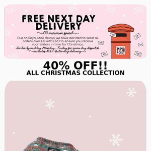 SALE on all Christmas collection + FREE DPD NEXT DAY DELIVERY ON ORDERS OVER £10⛄🎄🎁