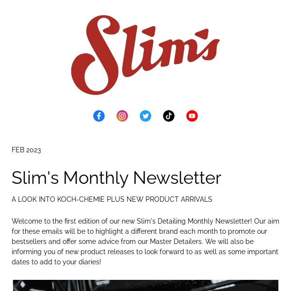 ⭐️ NEW! Slim's Detailing Newsletter