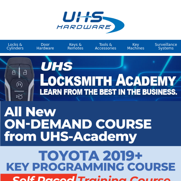 NEW Toyota 🔑Locksmith Training Course - UHS Academy