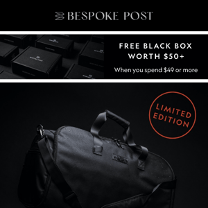 The Best-Selling Garment Duffel: Now in Jet Black + Black Box Continues