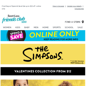 Simpson’s Valentines Tees for the family!