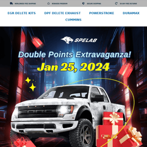 Double Points Extravaganza on January 25th