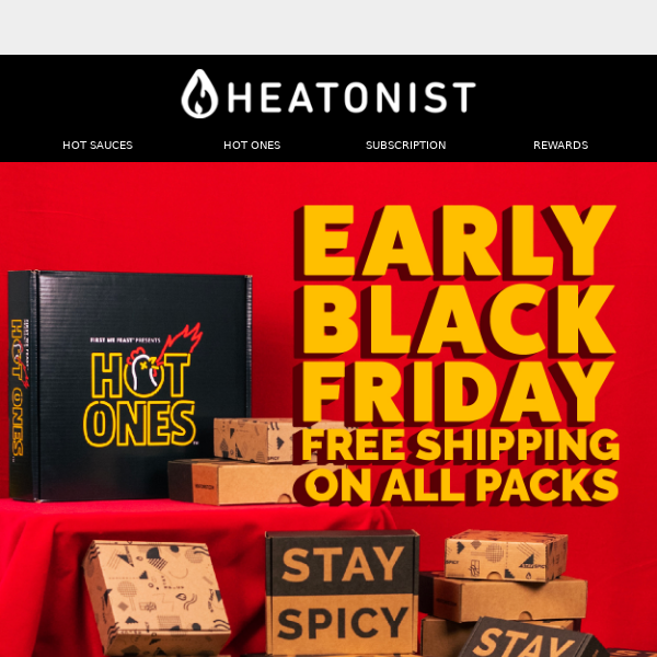 HEATONIST Hot sauce gift sets ship free in the US! 🔥📦🔥