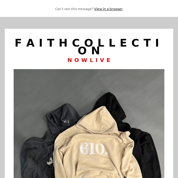 Faith Collection NOW LIVE !