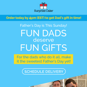 Order by 4pm Today for Father's Day Gifts! 💃🏻