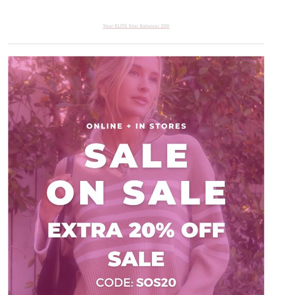 Have you shopped the Sale on Sale ?