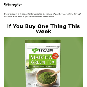 A $12 Matcha Powder to Replace Your PSL