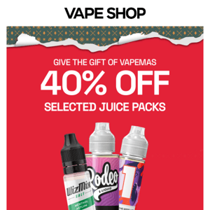 40% OFF... Selected Juice Packs! 🎁