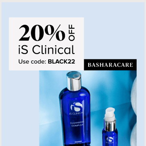 Few Hours Left! 🔔 20% OFF iS Clinical