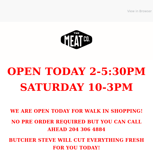 Forgot to order this week? - We are OPEN