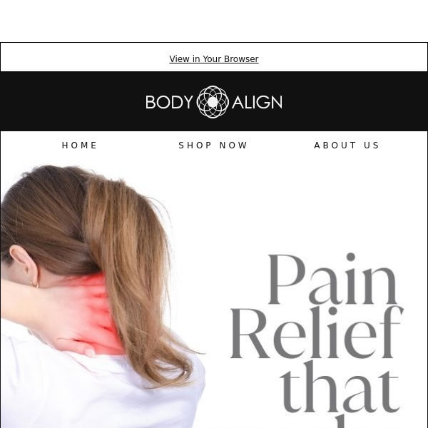 Pain Relief that works ... without the nasty side effects.