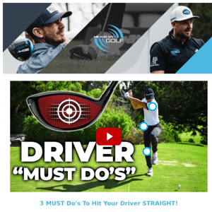 Hit Your Driver STRAIGHT - 3 Must Do's!🏌